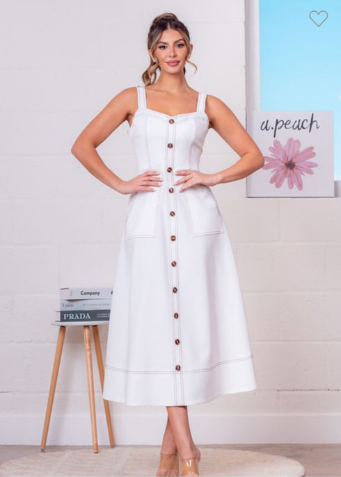 VESTIDO CON BOTONES AD5004