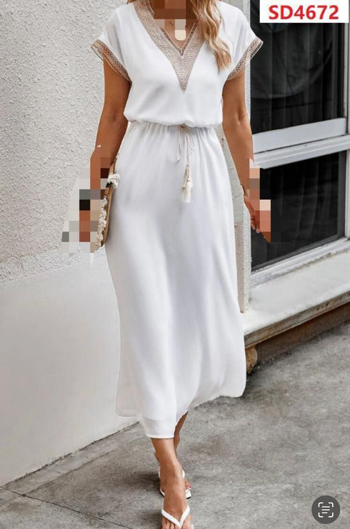 VESTIDO CUELLO V SD4672