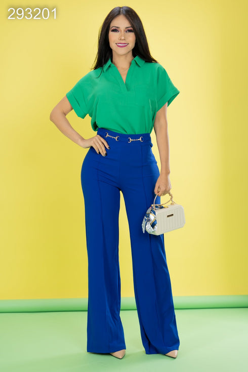 BLUSA CUELLO V 35506TE