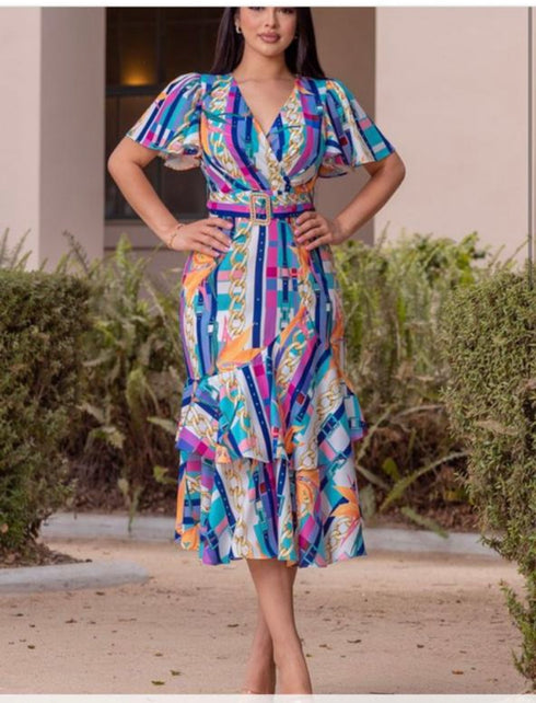 VESTIDO ESTAMPADO ZD-48201