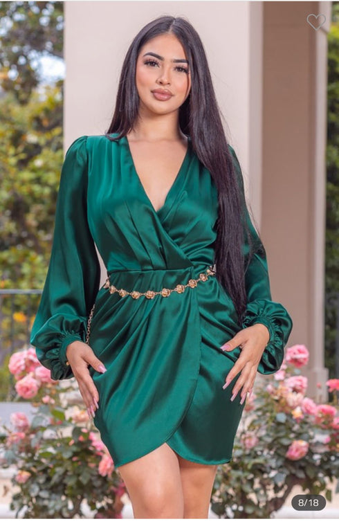 VESTIDO CON CINTO ZD48565