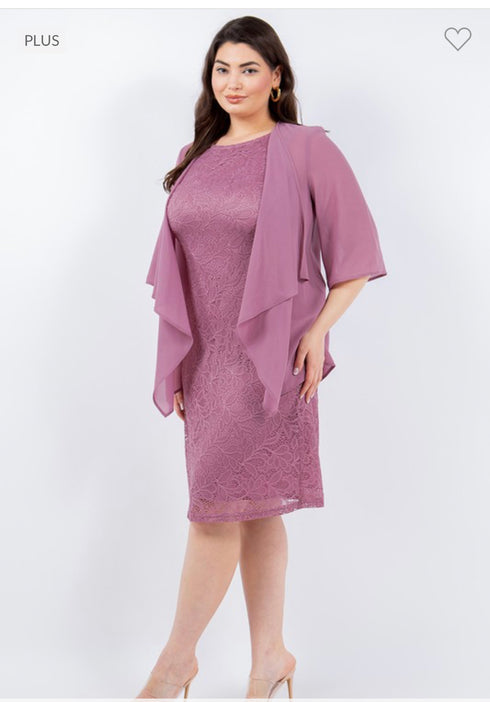 VESTIDO CON CHALECO MG8182