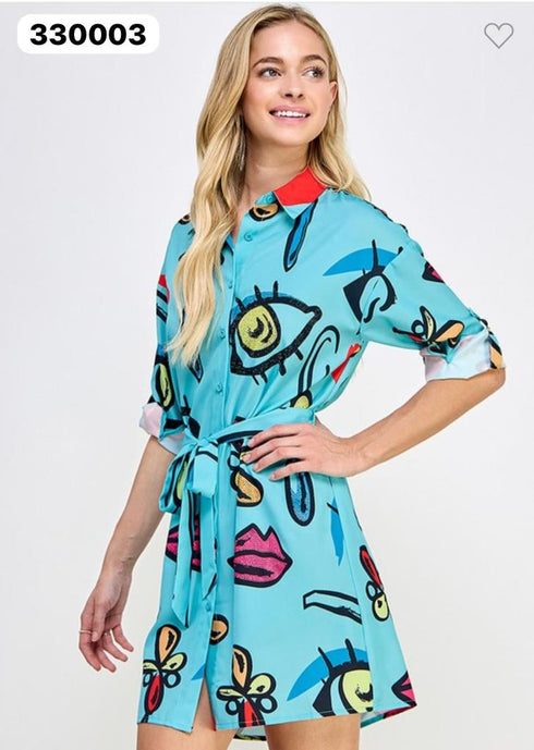 VESTIDO ESTAMPADA TX7593