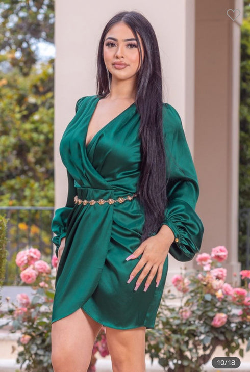 VESTIDO CON CINTO ZD48565