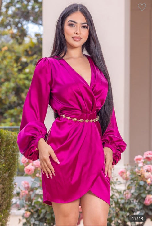 VESTIDO CON CINTO ZD48565