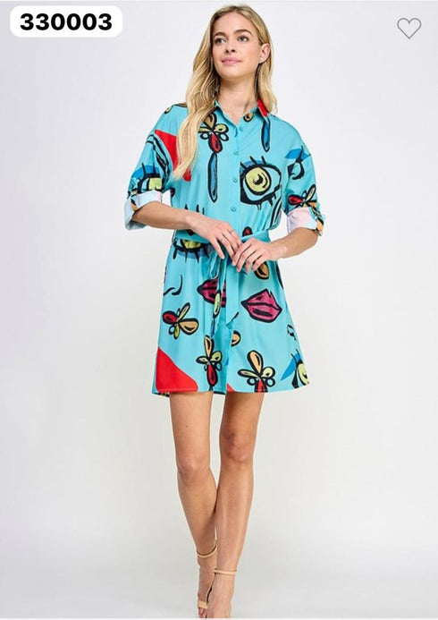 VESTIDO ESTAMPADA TX7593