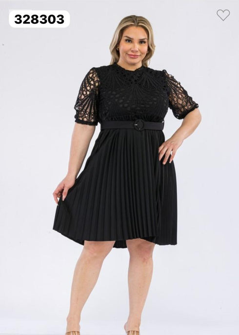 VESTIDO PLIZADO 2117X