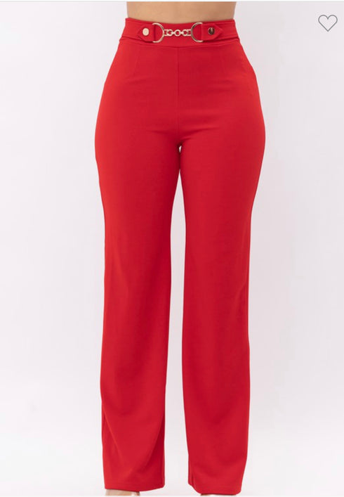 PANTALON CON CINTO P9321