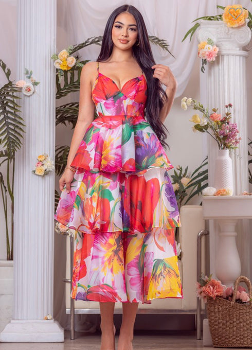 VESTIDO CON OLANES ZD48601