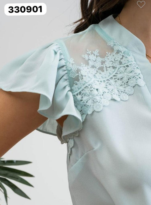 BLUSA CUELLO V TB8177