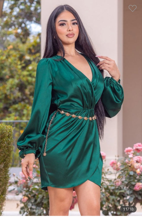 VESTIDO CON CINTO ZD48565