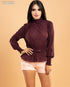 BLUSA MANGA LARGA CON BRILLO T11944