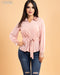 BLUSA CON LENTEJUELA EN CUELLO T10664W