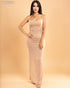 VESTIDO LARGO DE BRILLO HMD12216