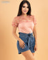 BLUSA CON ENCAJE EM6279