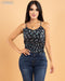BLUSA FLOREADA SIN MANGAS T11108