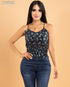 BLUSA FLOREADA SIN MANGAS T11108