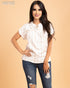 BLUSA DE RAYAS CINTO EN CUELLO B1ST1060