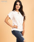 BLUSA DE RAYAS CINTO EN CUELLO B1ST1060