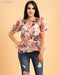 BLUSA FLOREADA CON CINTO BT02166-SR671