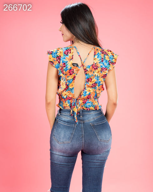 BLUSA FLOREADA 33012T