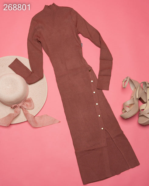VESTIDO CON BOTONES SSW3056A