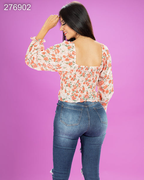 BLUSA FLOREADA HMT56179-SR940