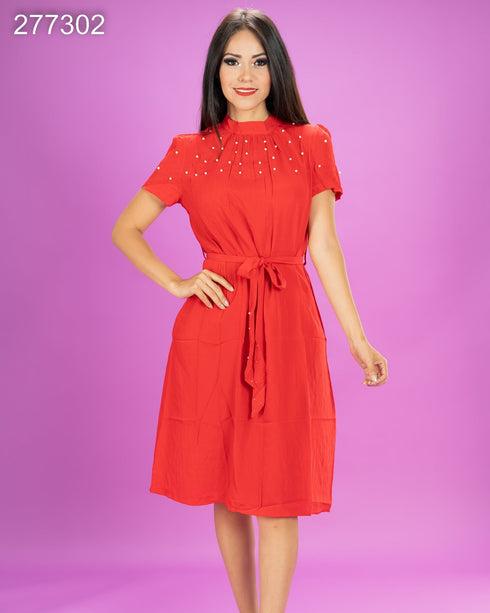 VESTIDO DE PERLAS SD4397