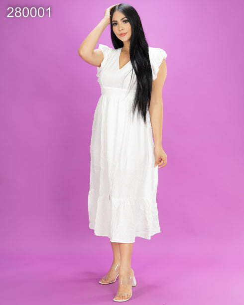 VESTIDO CUELLO V SD4392