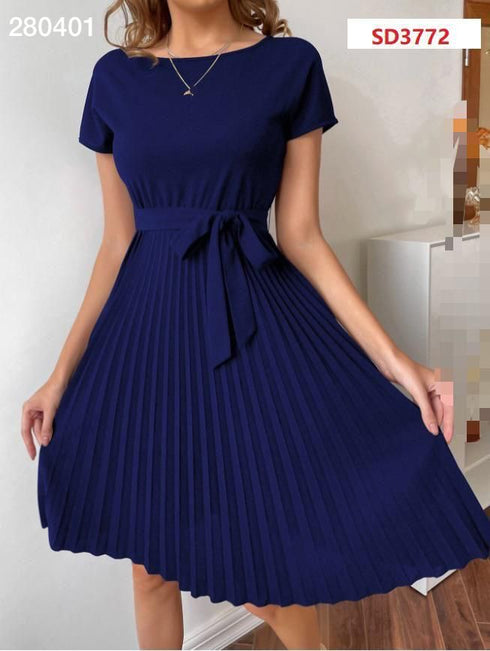 VESTIDO PLIZADO SD3772