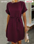 VESTIDO CINTO EN CINTURA SD3759