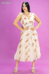 VESTIDO APLICACIÓN COBRE JMD14070