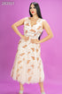 VESTIDO APLICACIÓN COBRE JMD14070