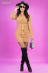 VESTIDO CUELLO V 34361D