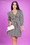 VESTIDO 3/4 ESTAMPADO 33114D