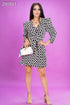 VESTIDO 3/4 ESTAMPADO 33114D