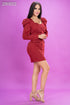 VESTIDO MANGA PUFF 33675D