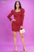 VESTIDO MANGA PUFF 33675D