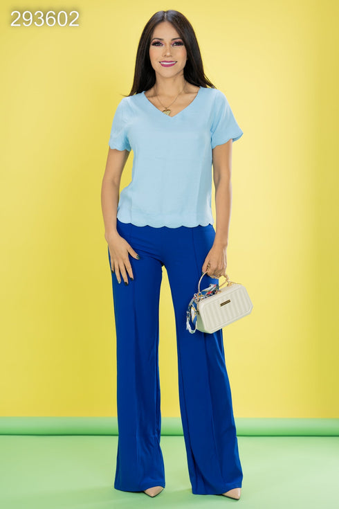 BLUSA CUELLO V 41619