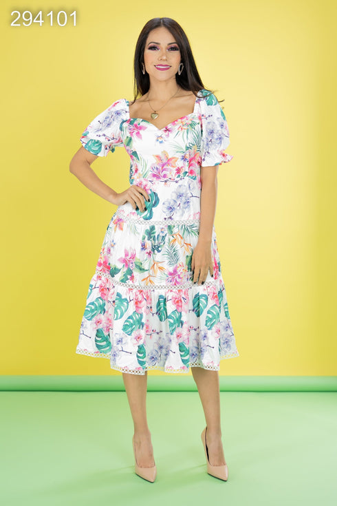 VESTIDO FLOREADO SD-84011