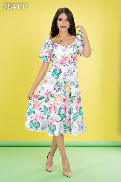 VESTIDO FLOREADO SD-84011