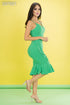VESTIDO MIDI SIN MANGAS VOLANTES SIRENA D 94655