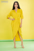 VESTIDO CON CUELLO V DD1236