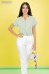 BLUSA MANGA CORTA VUELTA TB8166