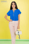 BLUSA MANGA CORTA VUELTA TB8166