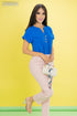 BLUSA MANGA CORTA VUELTA TB8166