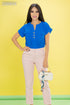 BLUSA MANGA CORTA VUELTA TB8166