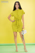 VESTIDO CAMISERO CON CUELLO CINTO EN LA CINTURA KAD1005