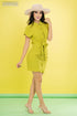 VESTIDO CAMISERO CON CUELLO CINTO EN LA CINTURA KAD1005