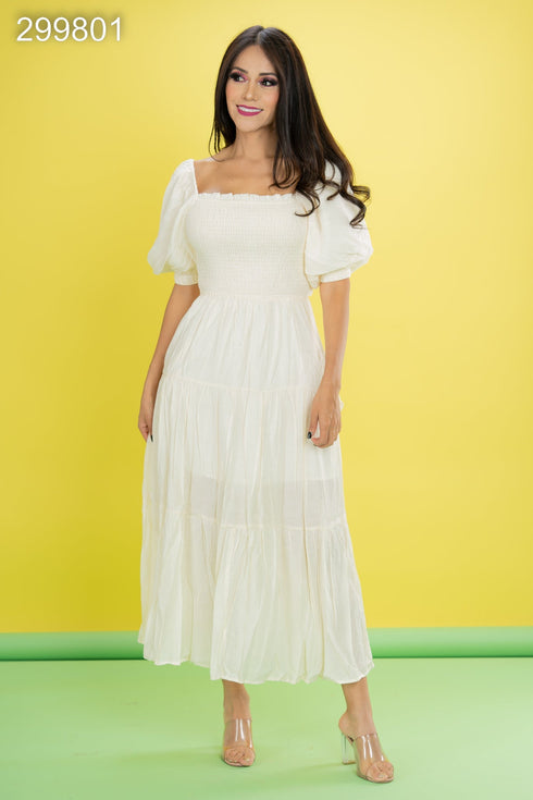 VESTIDO CON LAZO EN LA ESPALDA LD5076